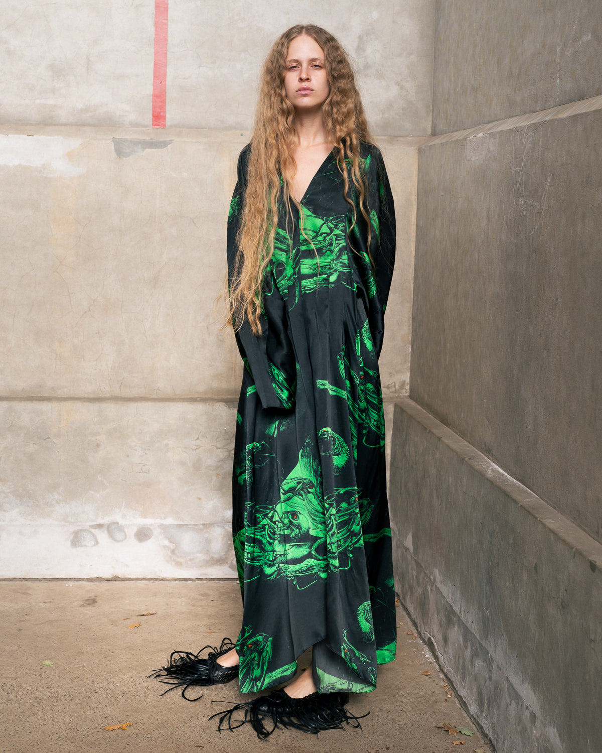 Virginia Dress in Alien print