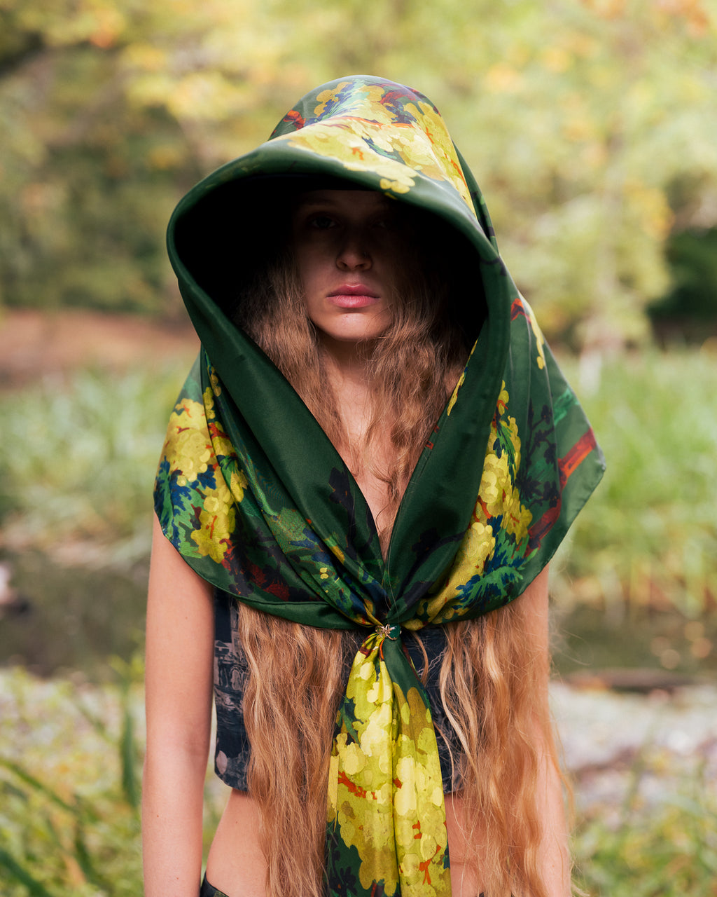 Illuminated Acacia giant scarf