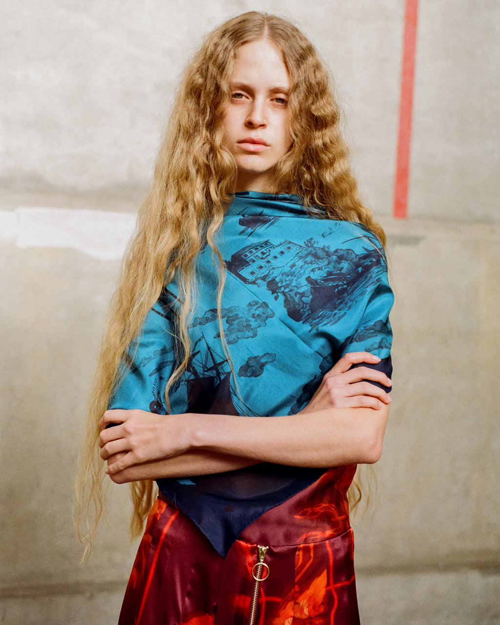 Doomed Voyage silk giant scarf