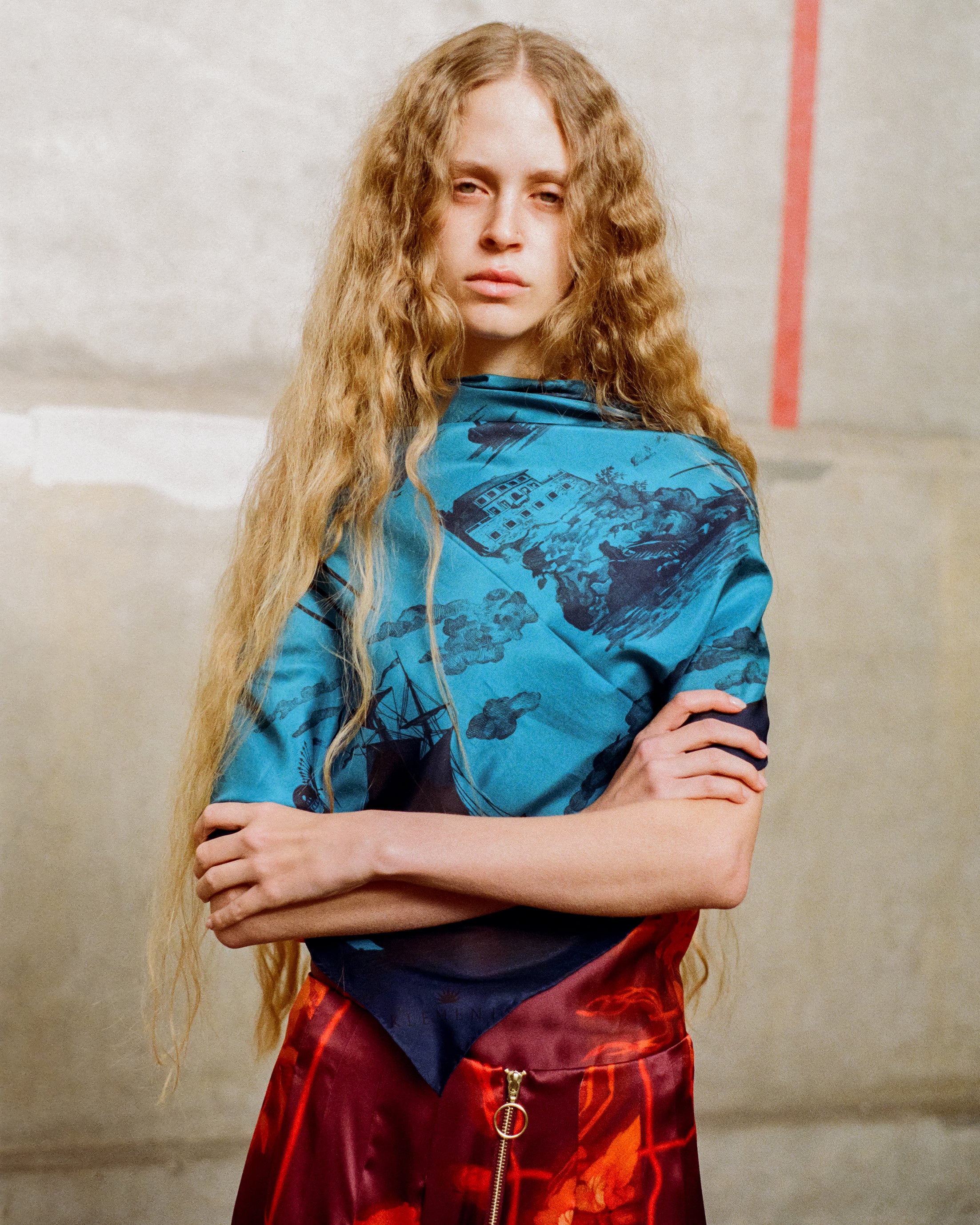 Doomed Voyage silk giant scarf