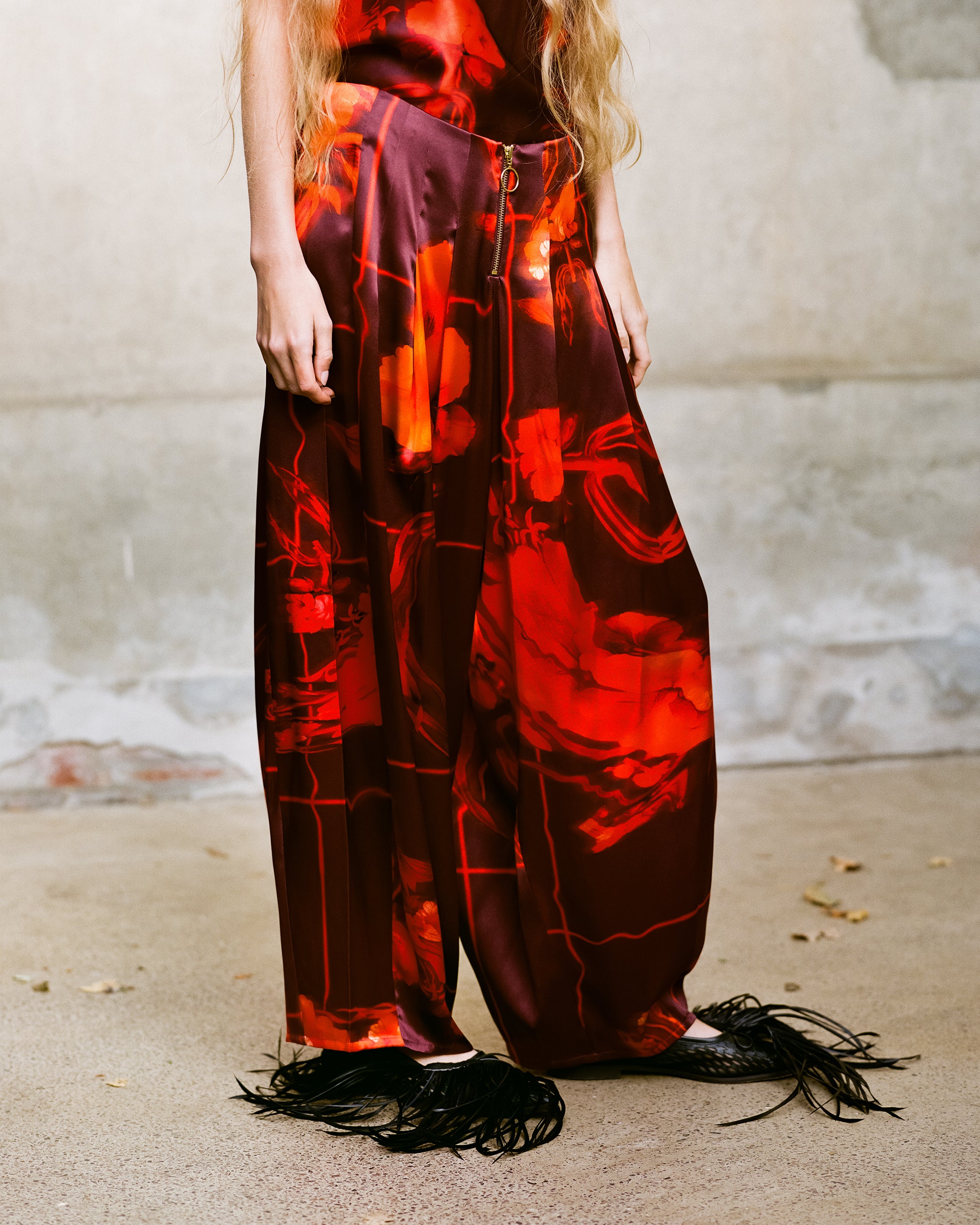 Hope Trousers in Mercury Bouquet print