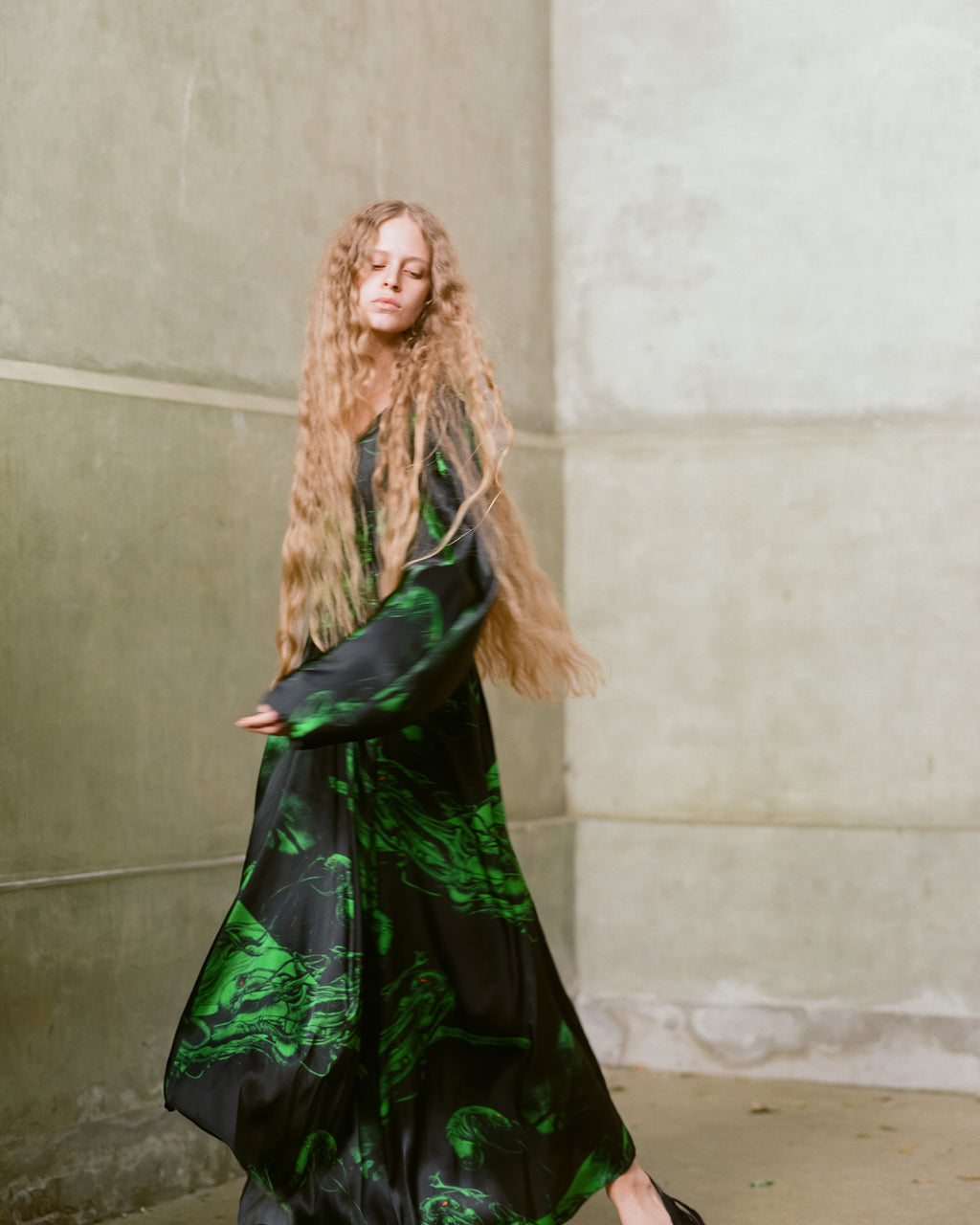 Virginia Dress in Alien print