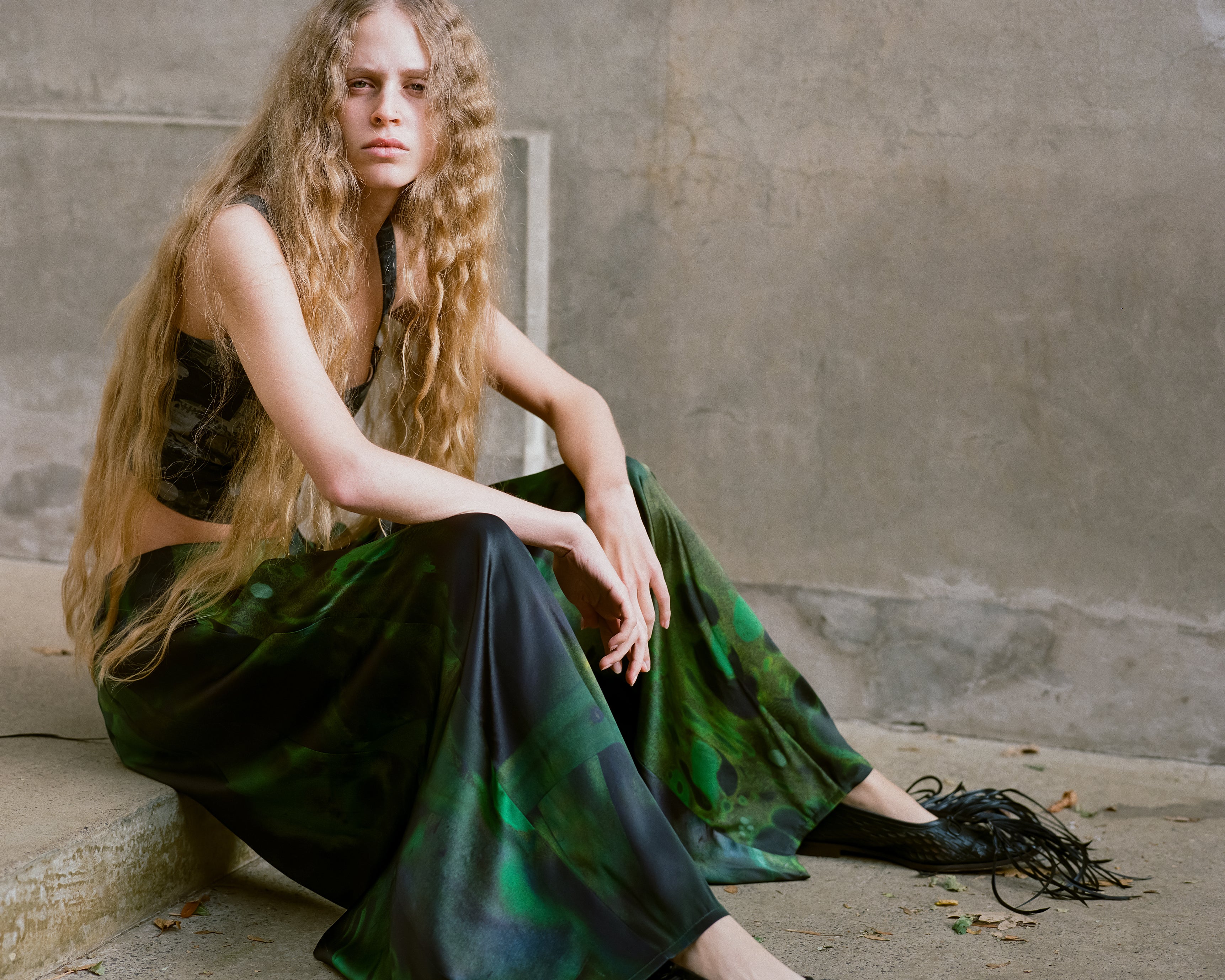 Hope Trousers in Swamp print