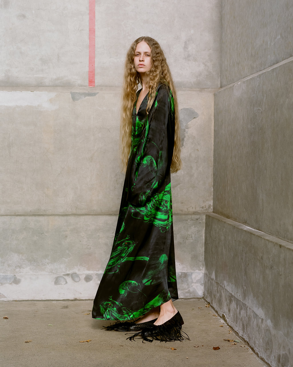 Virginia Dress in Alien print