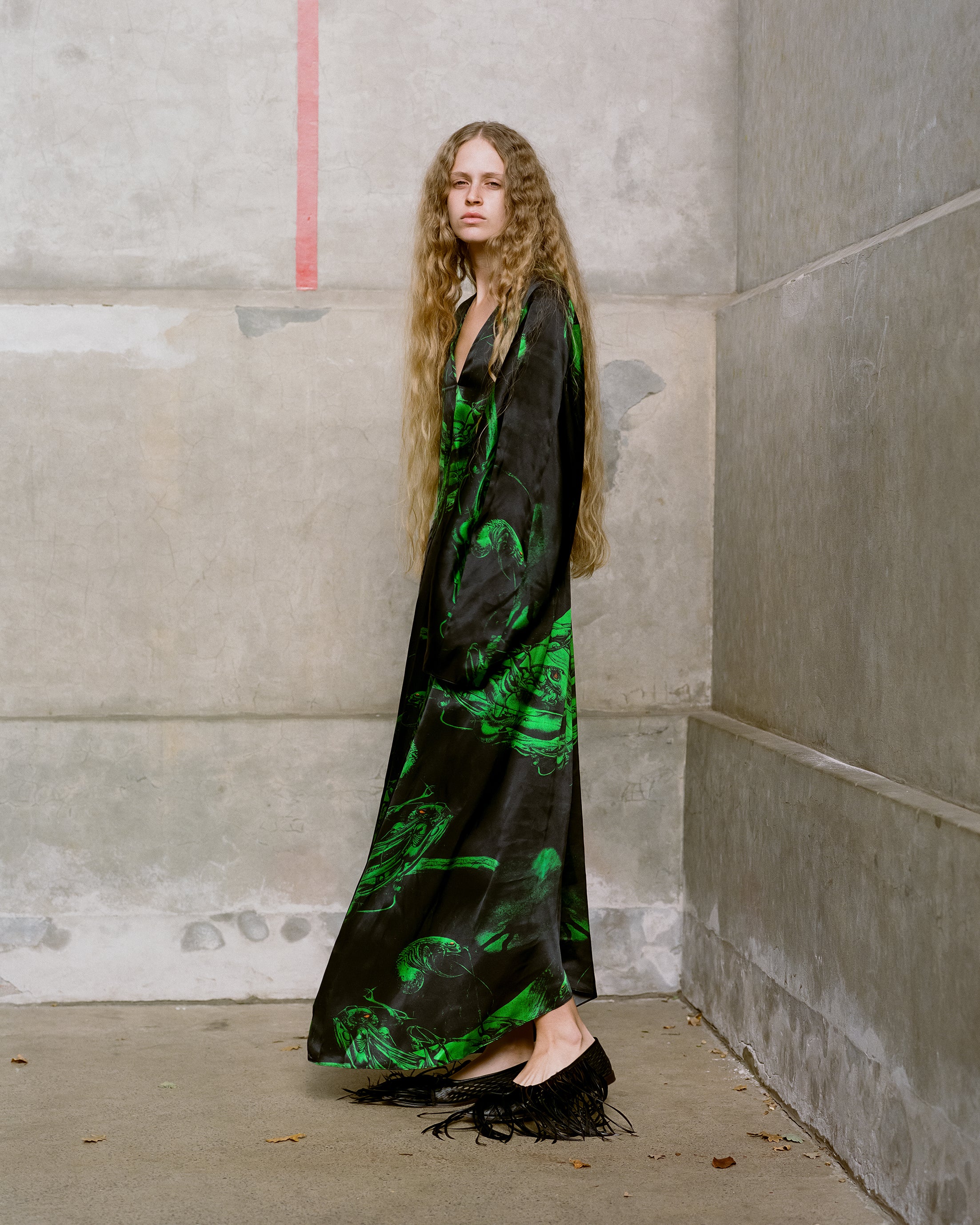 Virginia Dress in Alien print