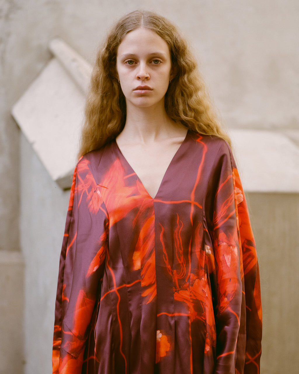 Virginia Dress in Mercury bouquet print