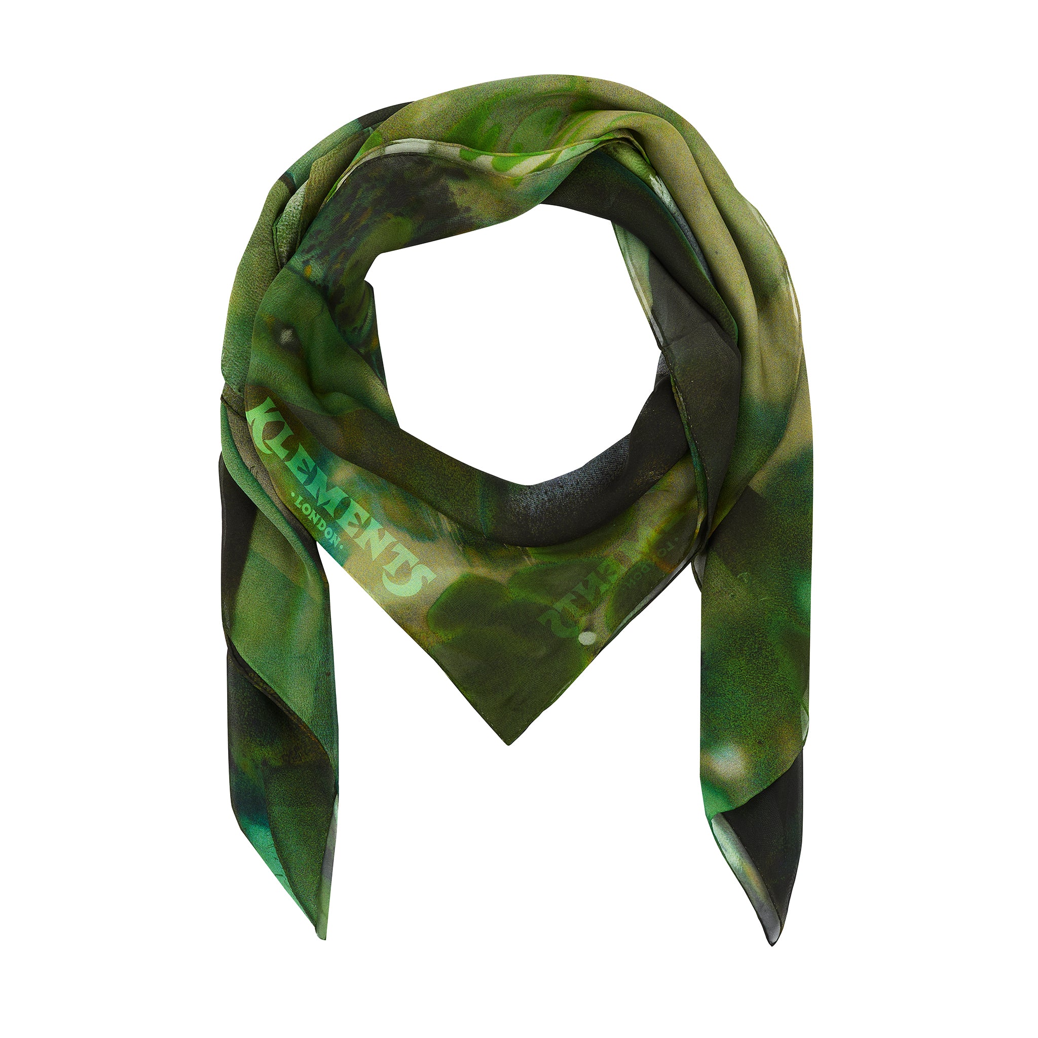 Swamp silk chiffon giant scarf