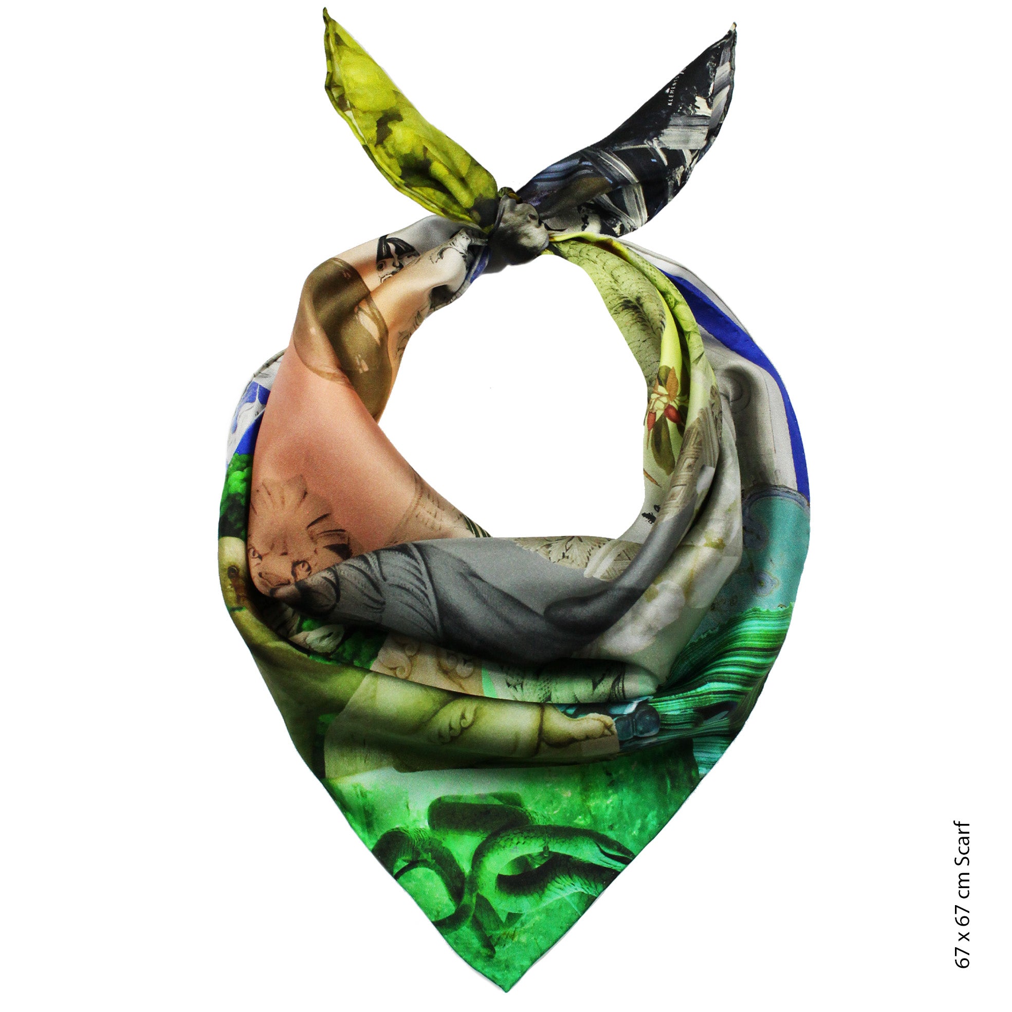 Natural History / Mineral silk scarf (two size options)