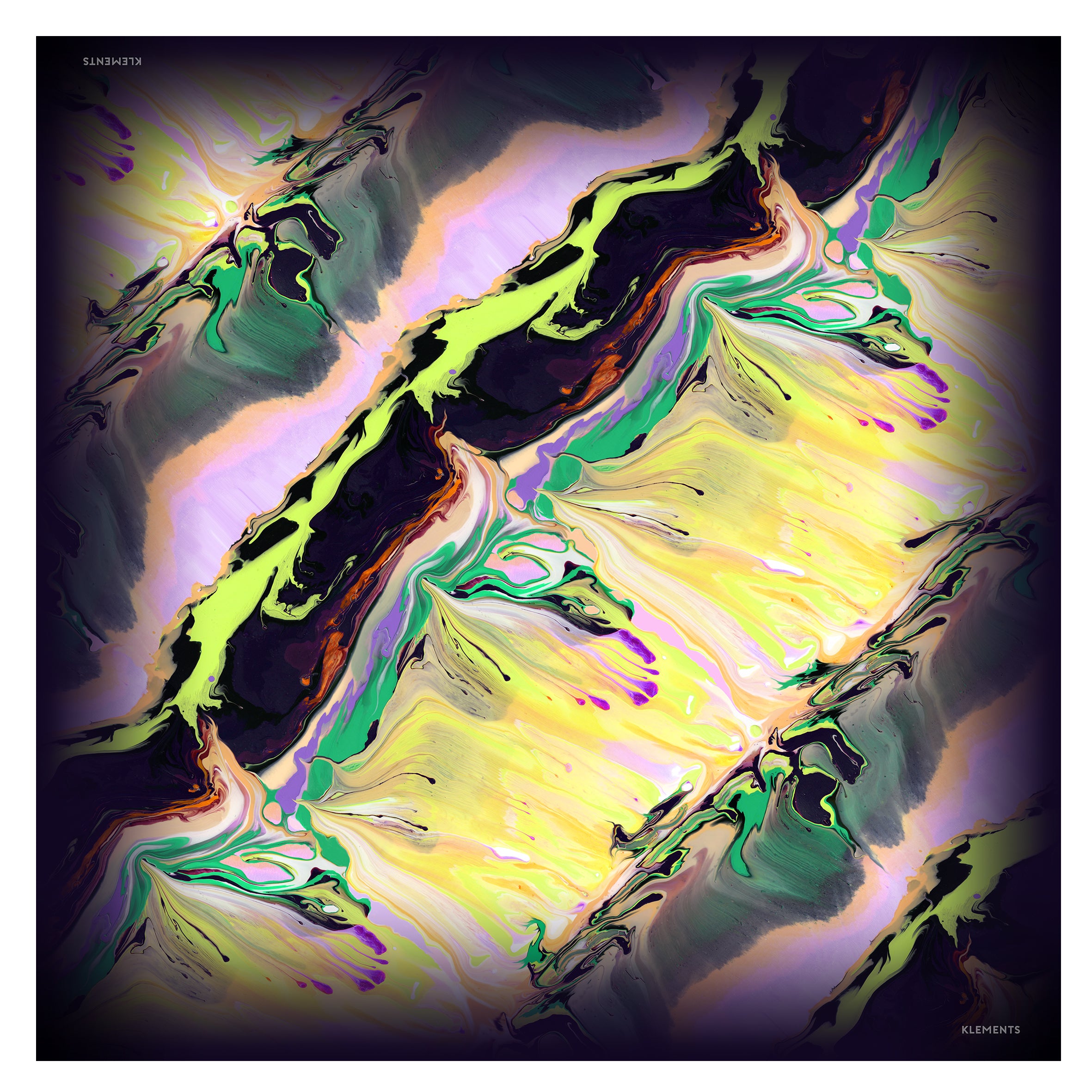 Paint blurs scarf (two size options)