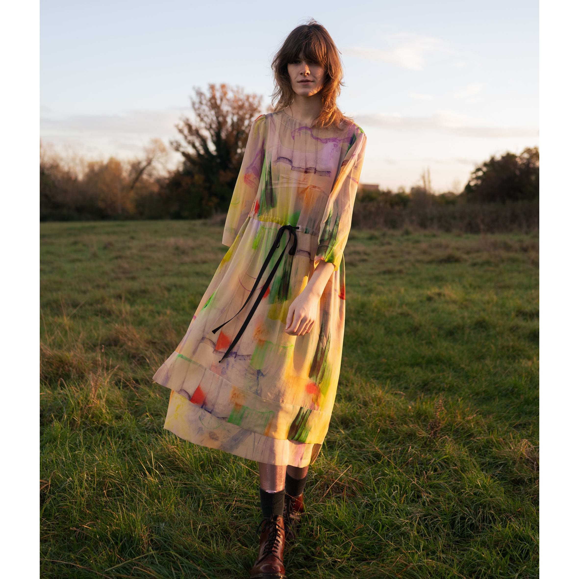Solstice Silk Dress