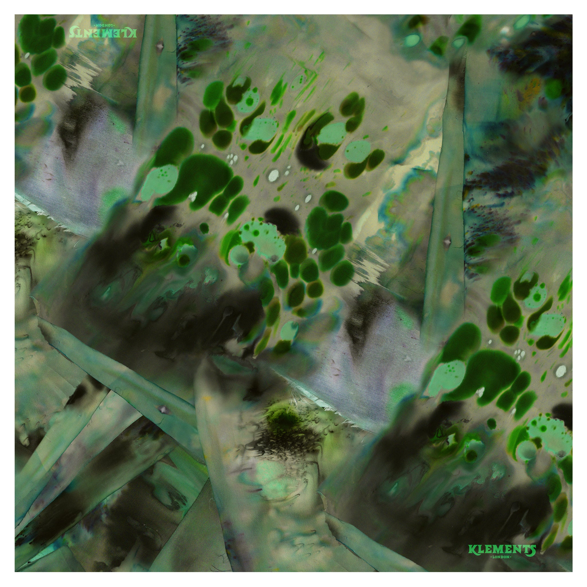 Swamp silk chiffon giant scarf