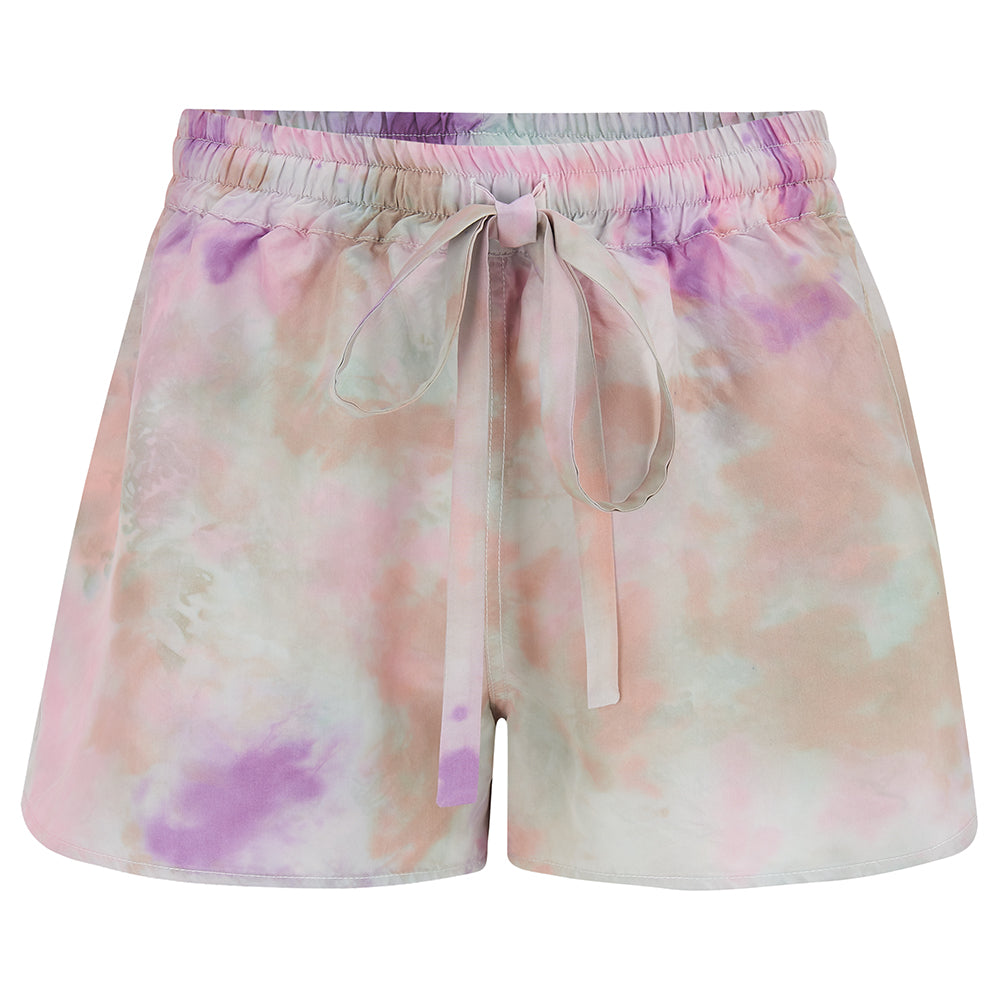 Silk hand dyed shorts