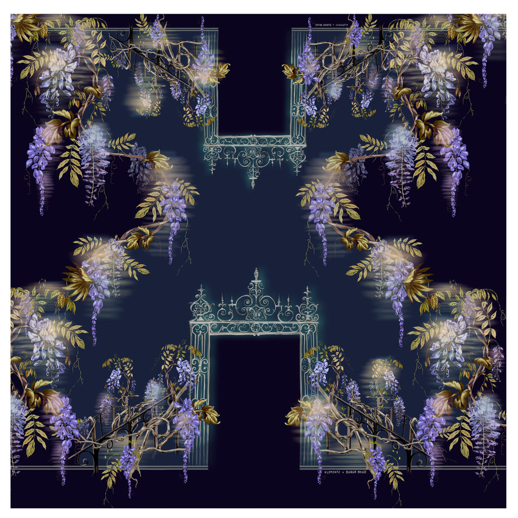 Wisteria scarf (two size options)
