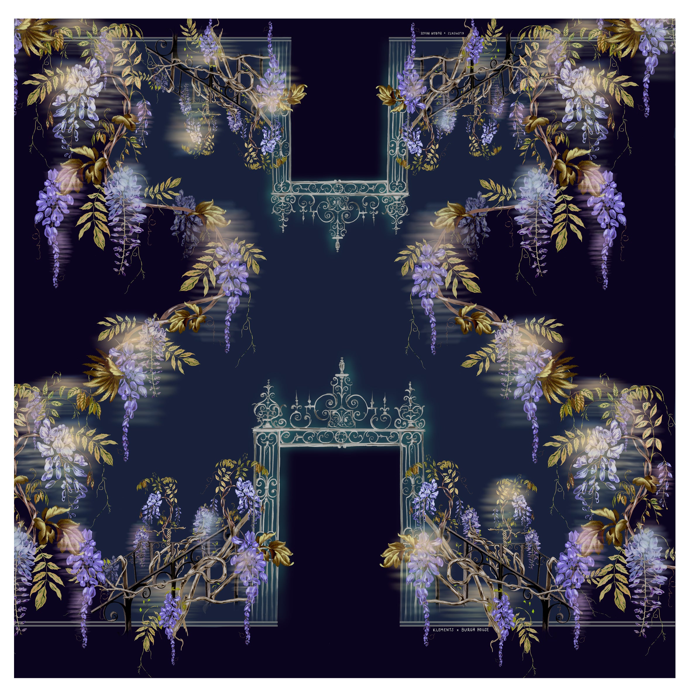 Wisteria scarf (two size options)