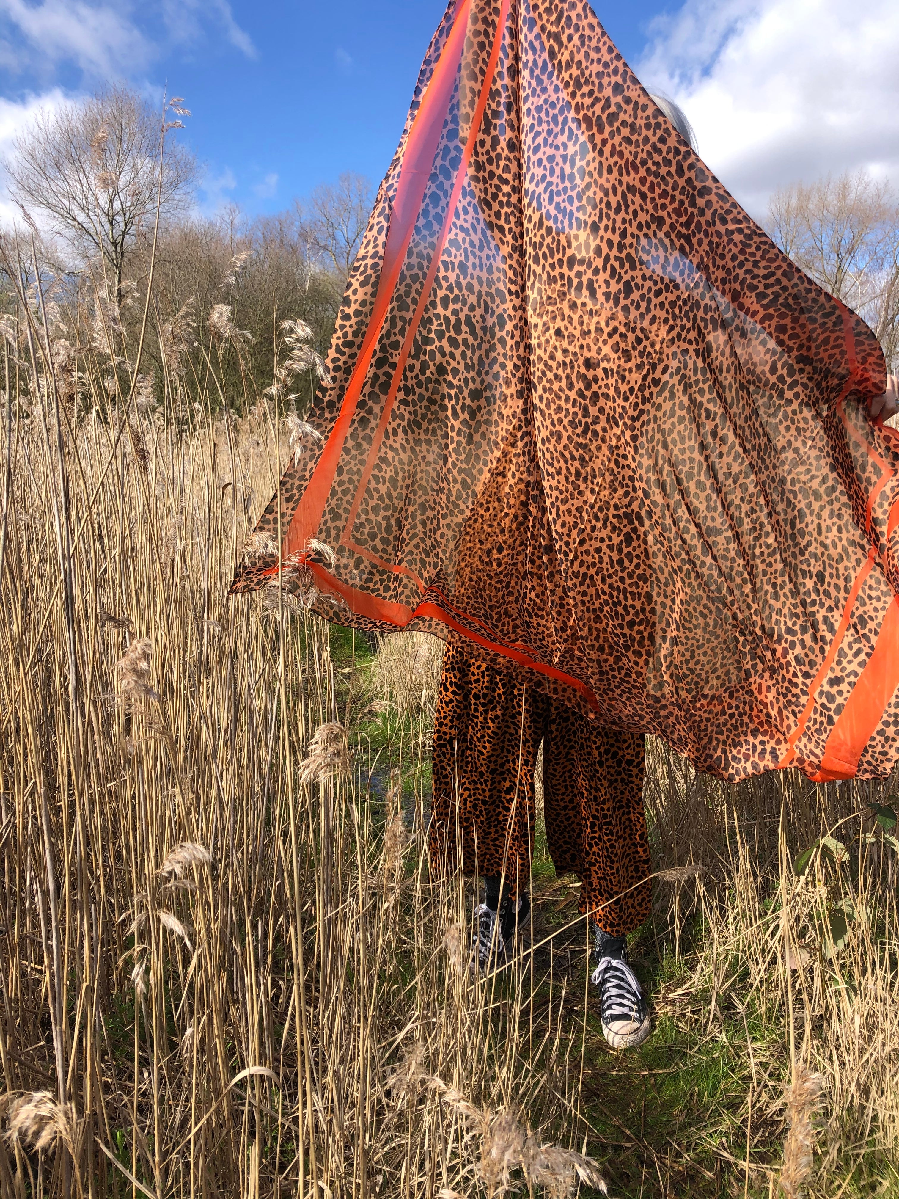 Silk Scarf in Leonard's Skin Cheetah