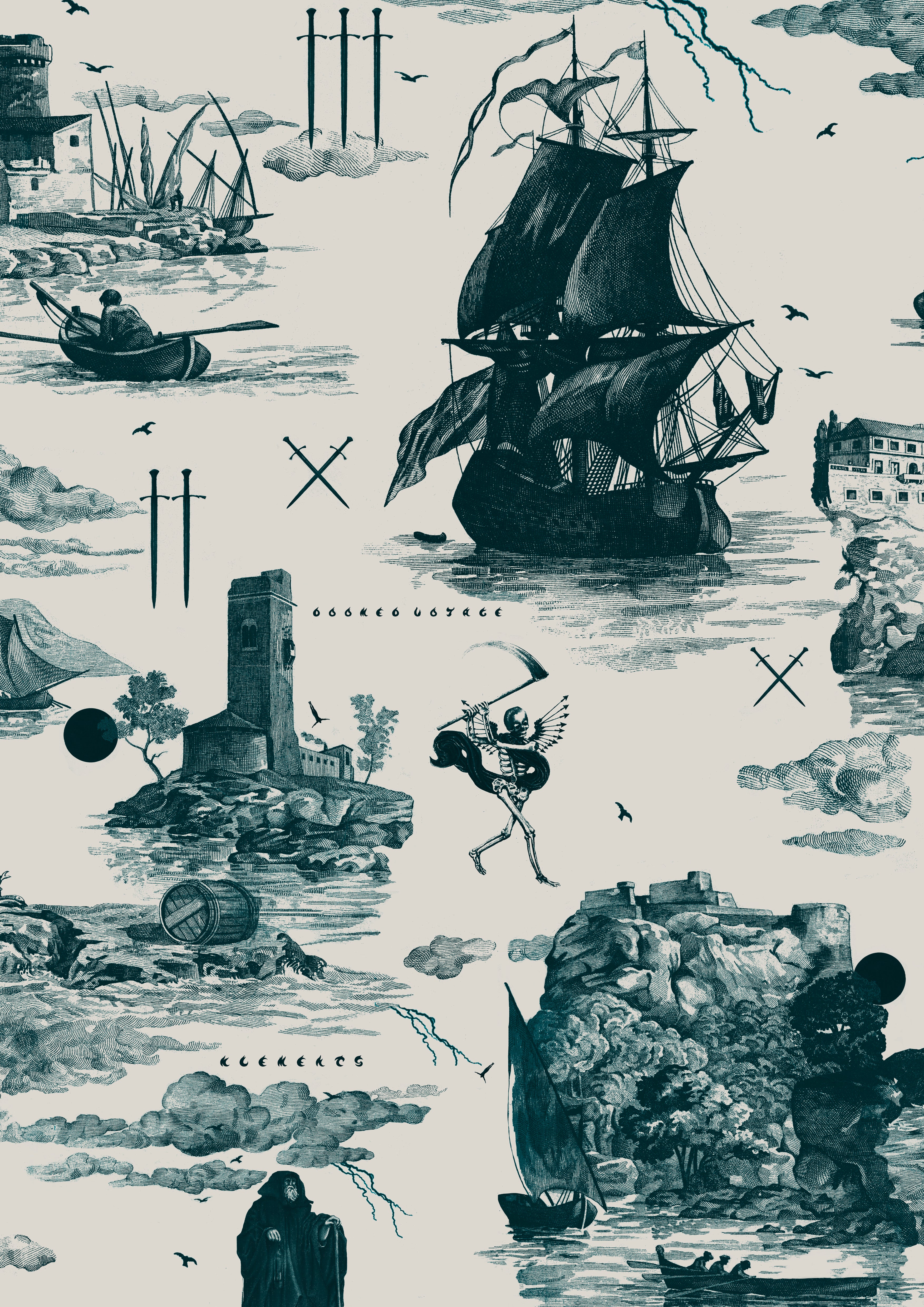 Doomed Voyage Fine Art print A3 / A2