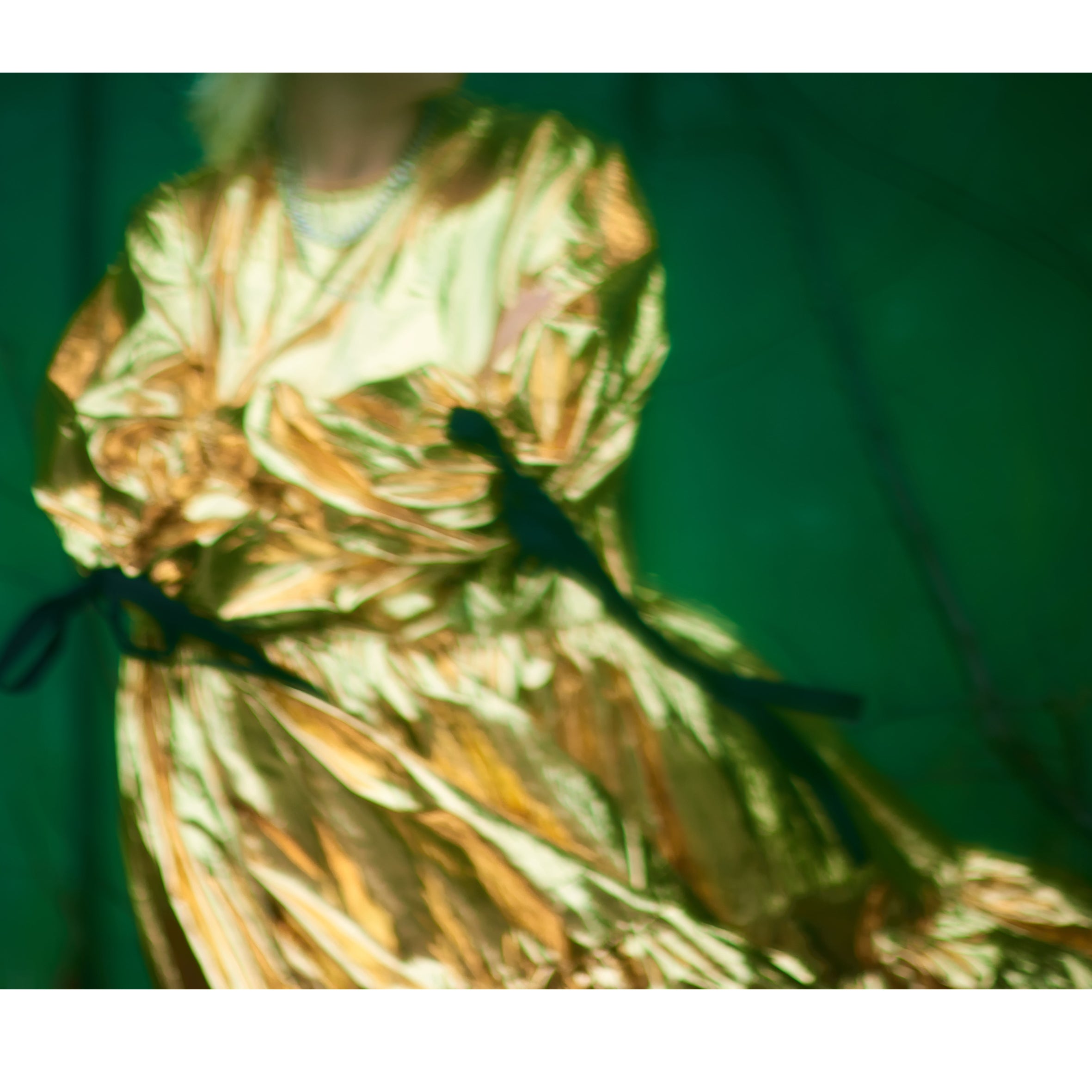 Eidothea Dress in Disco Gold