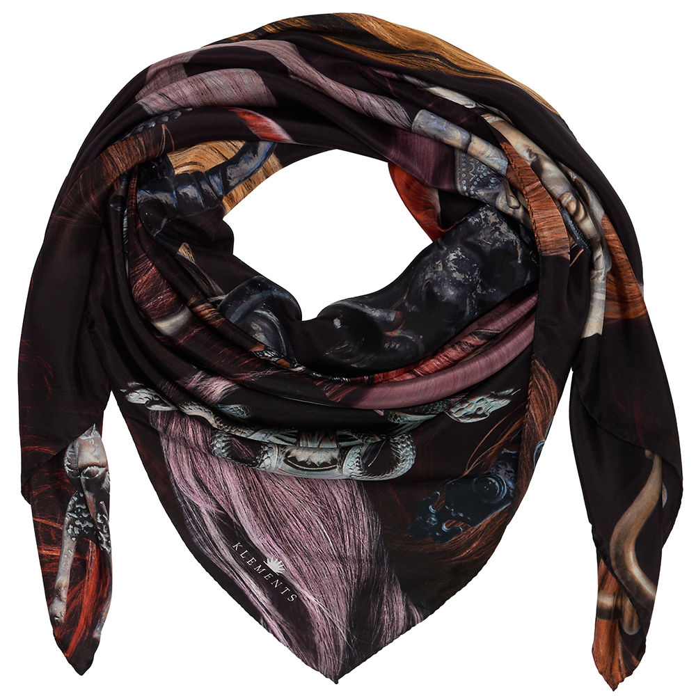 Silk Scarf in Fishpool