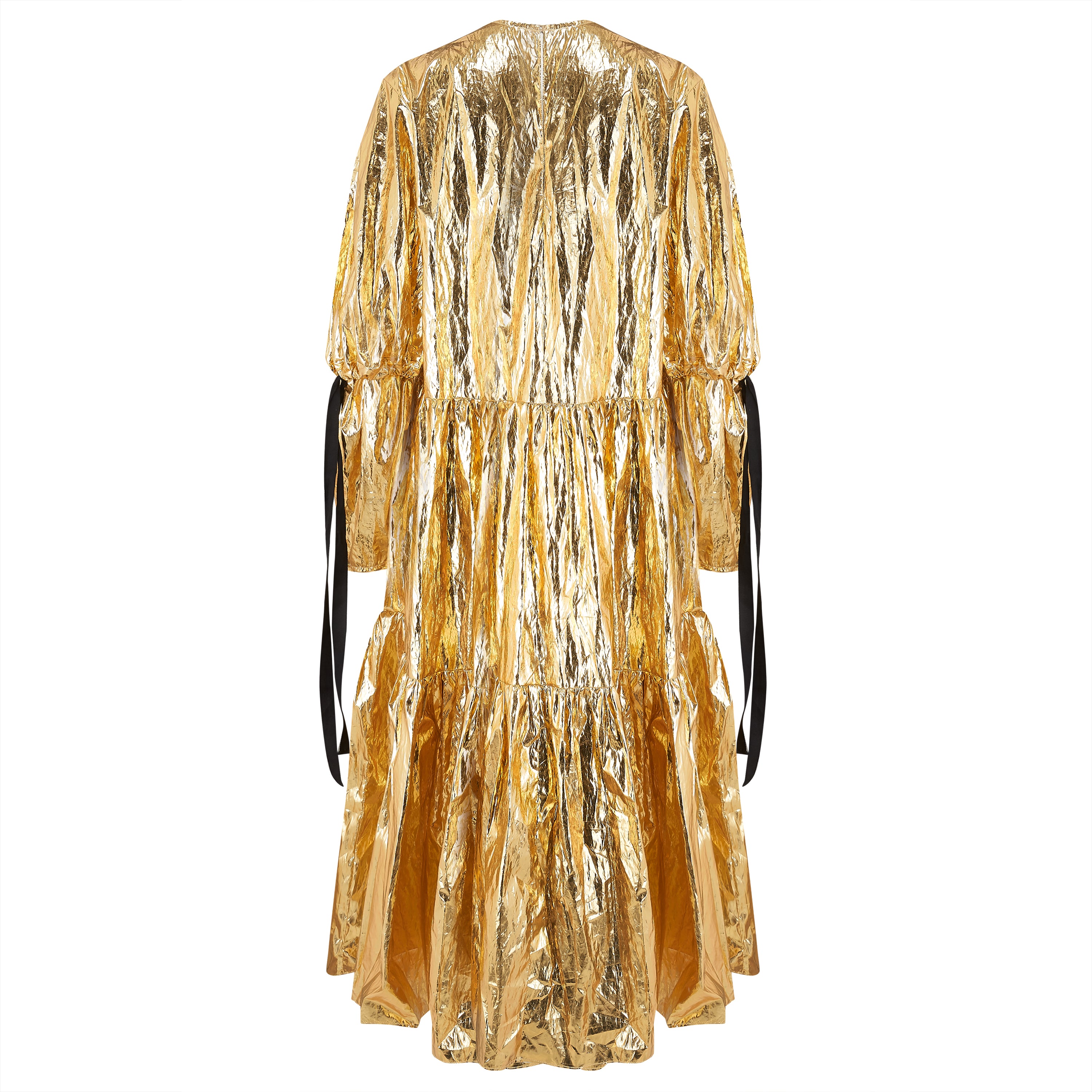 Eidothea Dress in Disco Gold