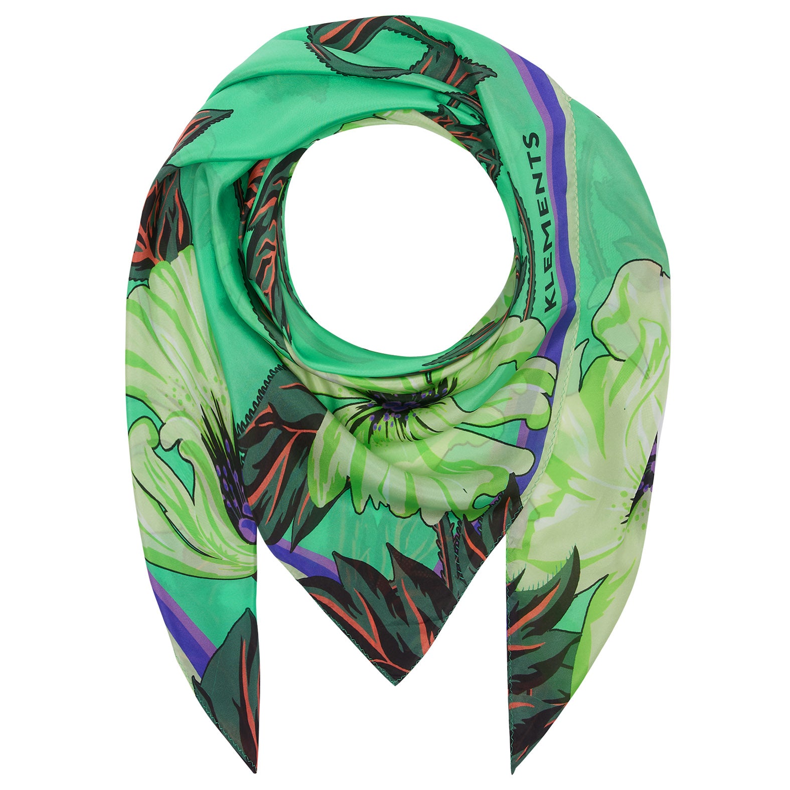 Silk Scarf in Poison Poppy