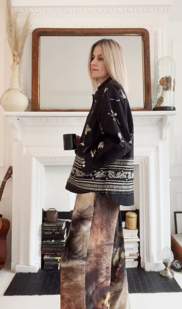 Ottoline Jacket in Ancient Hearts Black
