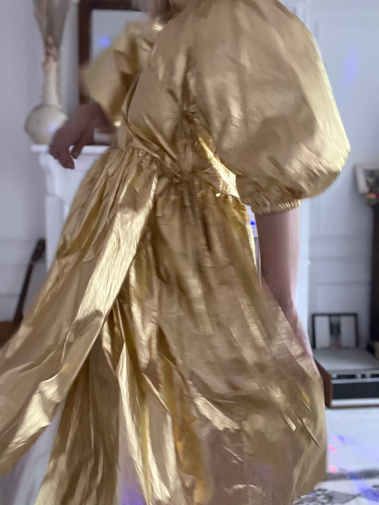 Georgie wrap dress disco Gold