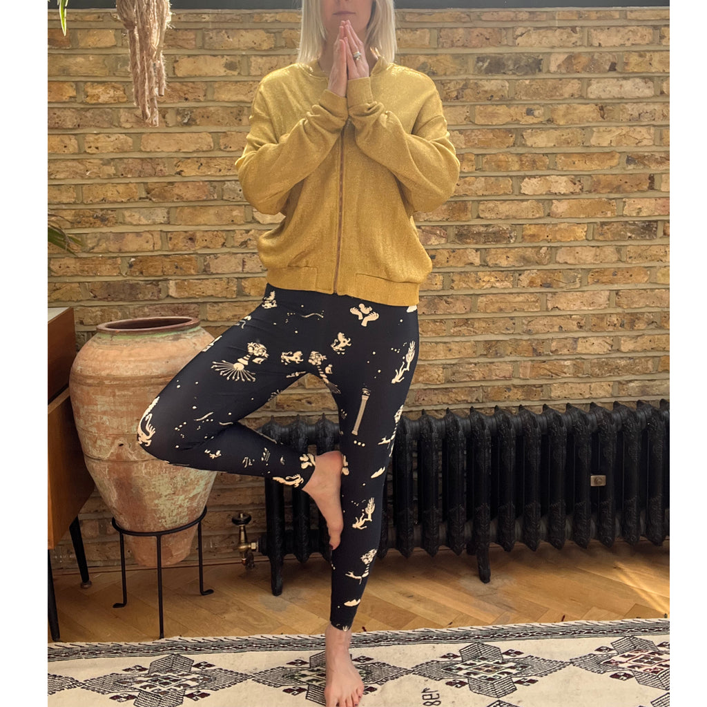Margate Leggings in Ancient Hearts Black