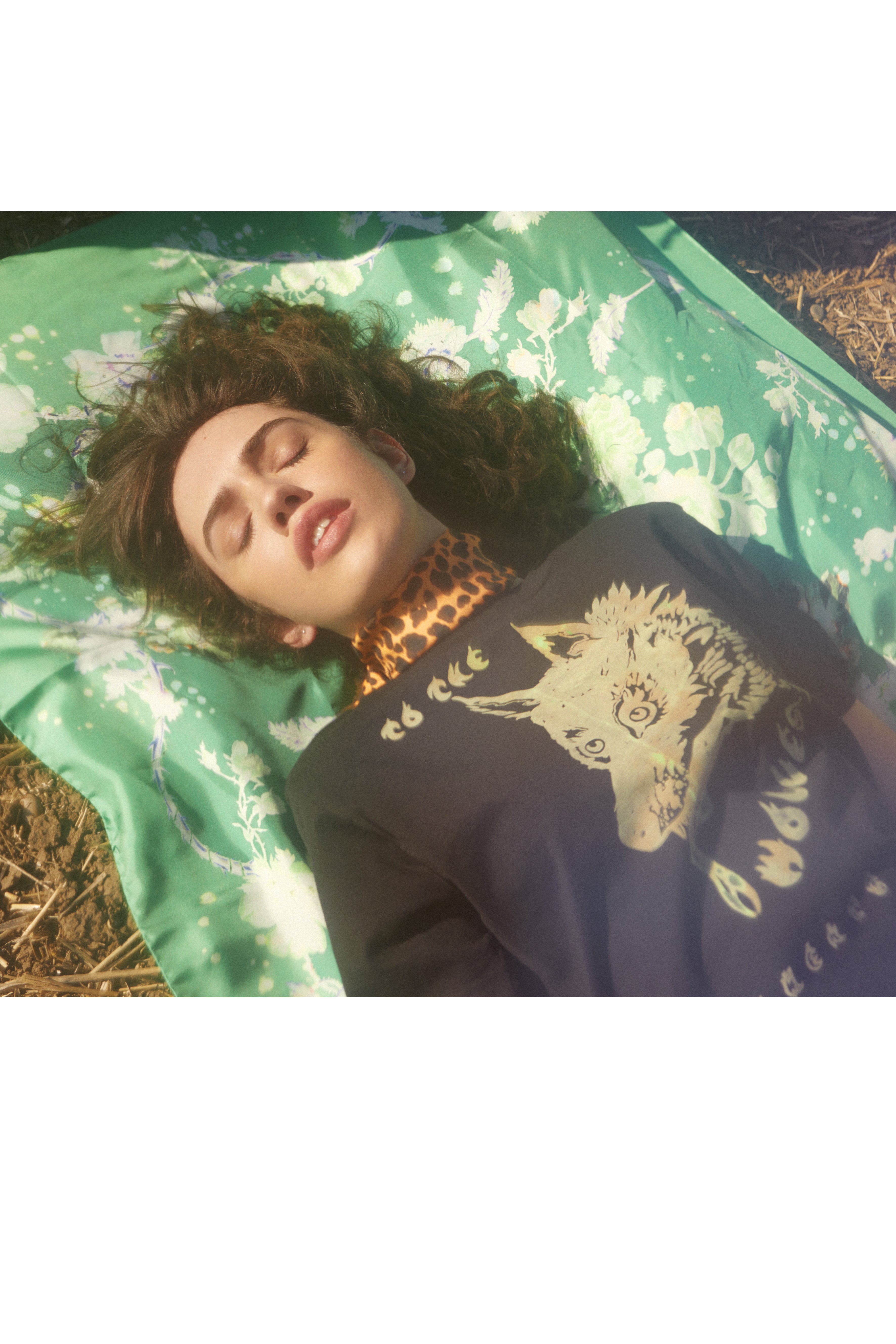 Ivie Tassel Silk Scarf in Leonard's Skin Cheetah