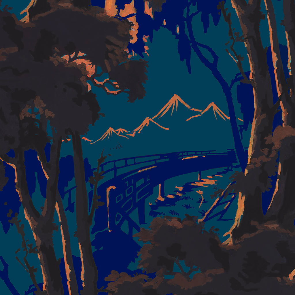 Moonlit Forest Wallpaper