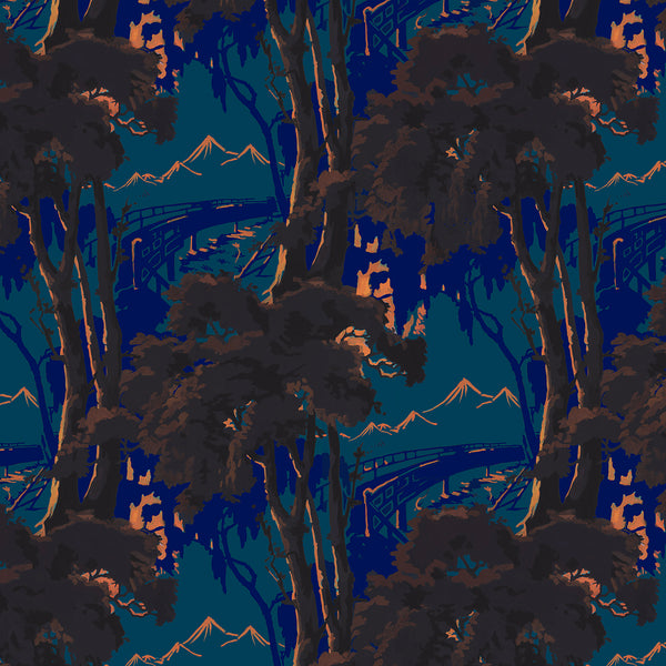 Moonlit Forest Wallpaper