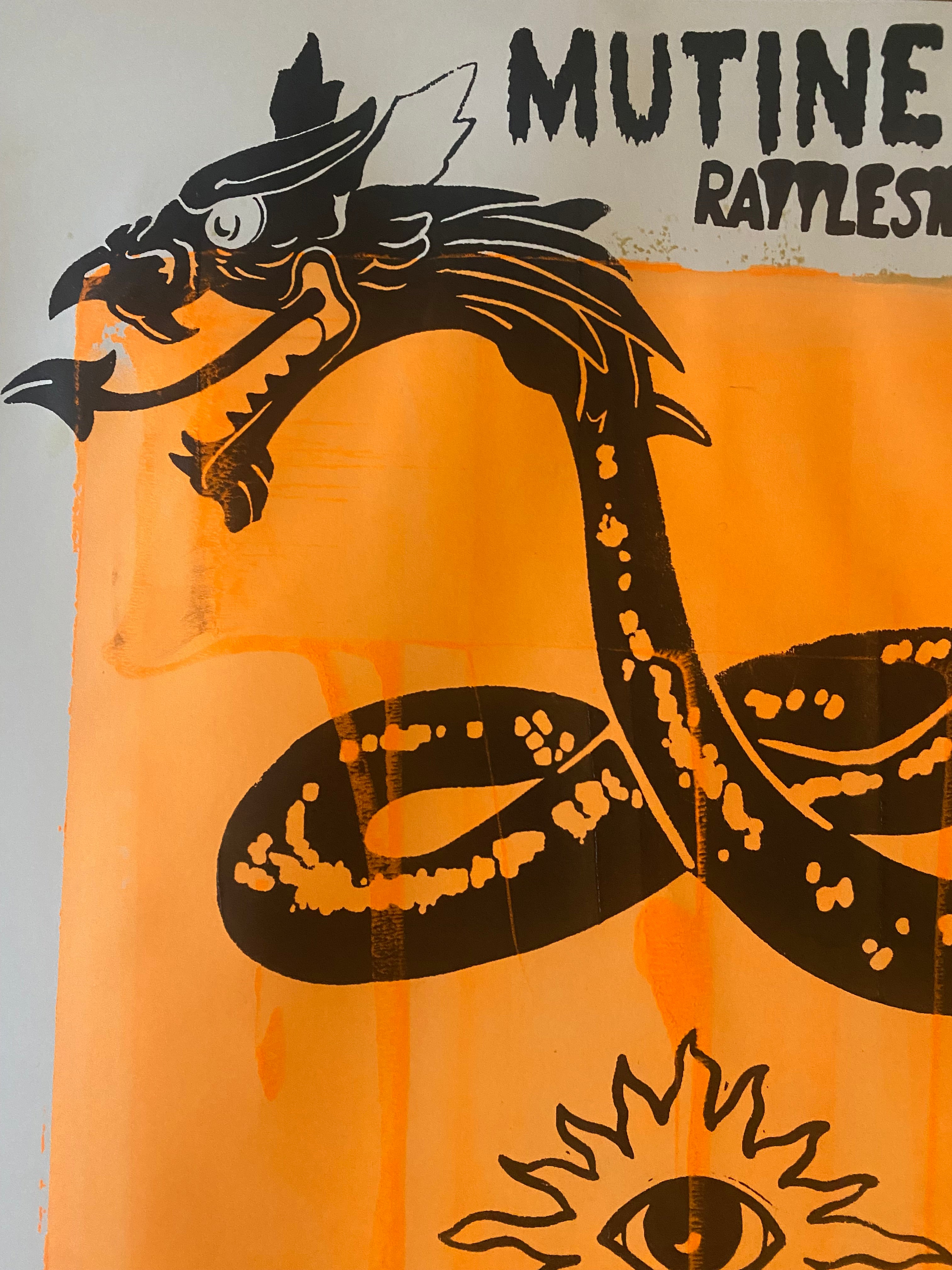 Mutine Rattlesnake screen printed A2 print