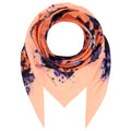 Silk Scarf in Gothic Floral Melon