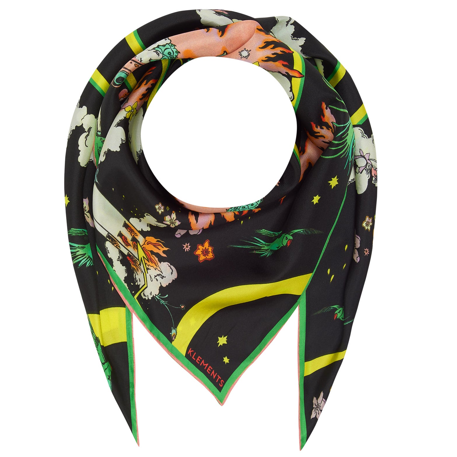 Silk Scarf in Watchtower – Klements London