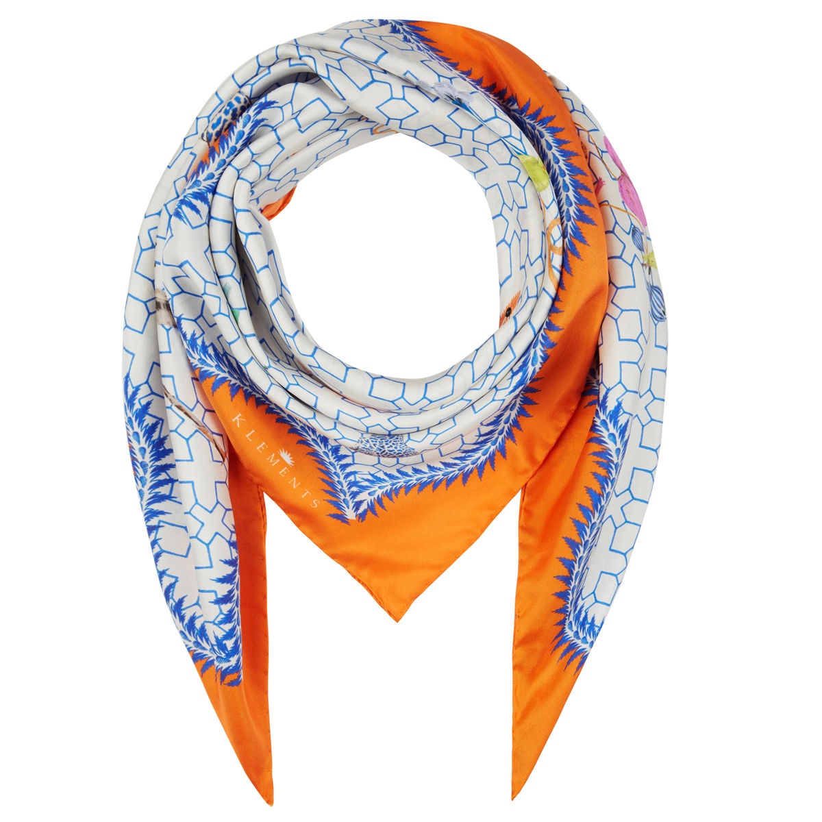 Silk Scarf in Bamboo Jungle