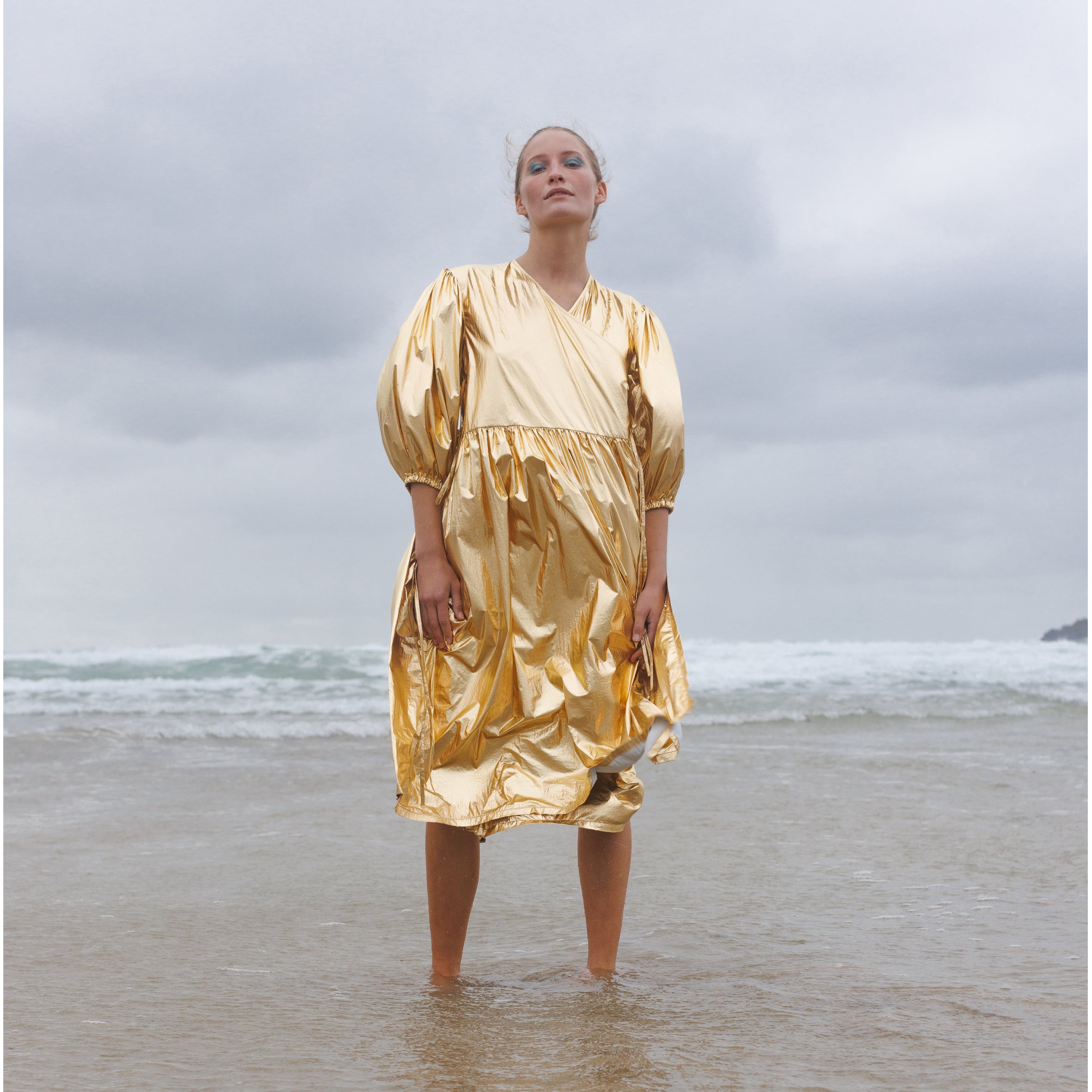 Georgie wrap dress disco Gold