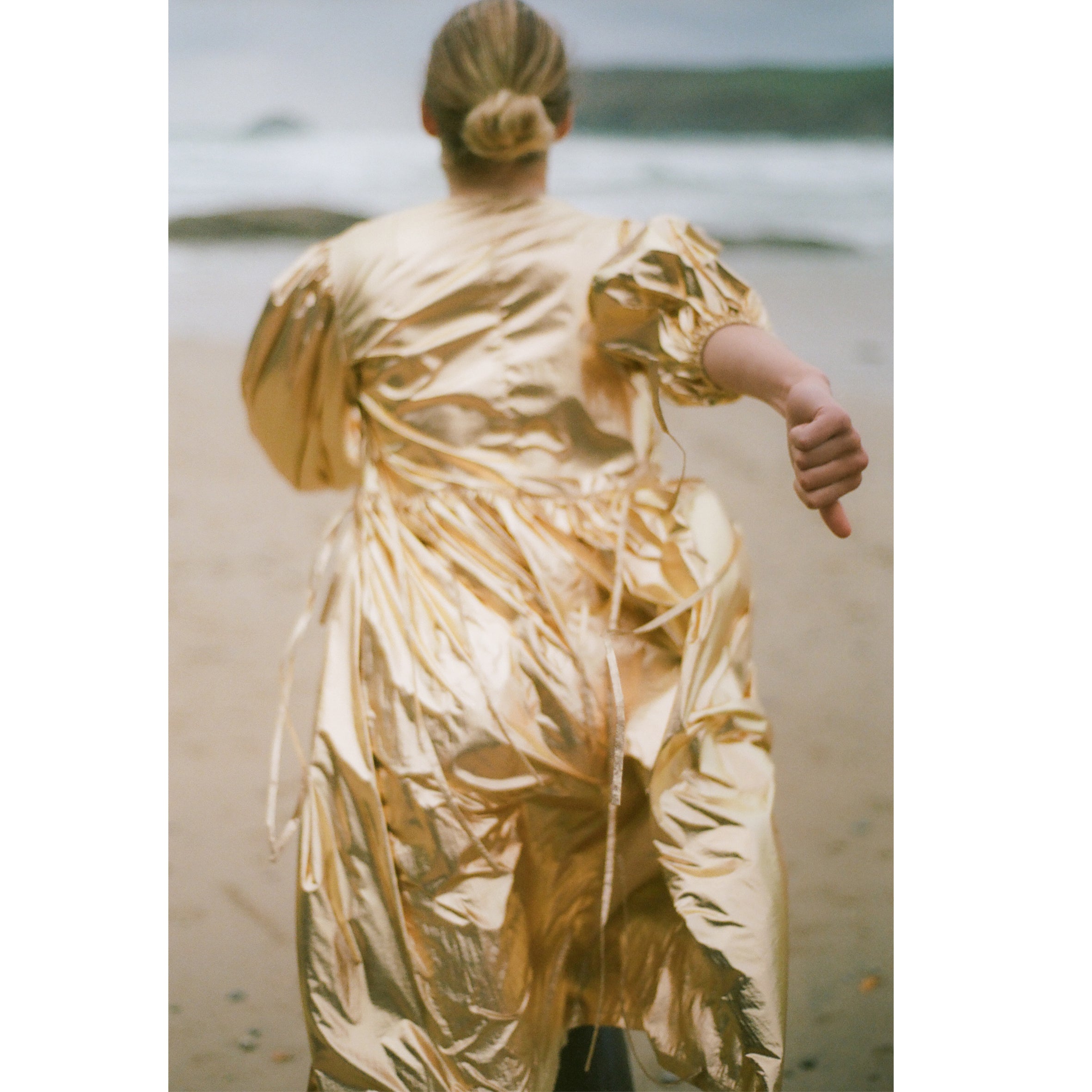 Georgie wrap dress disco Gold
