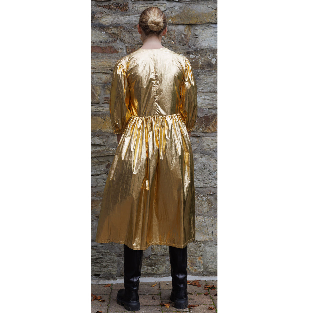 Georgie wrap dress disco Gold